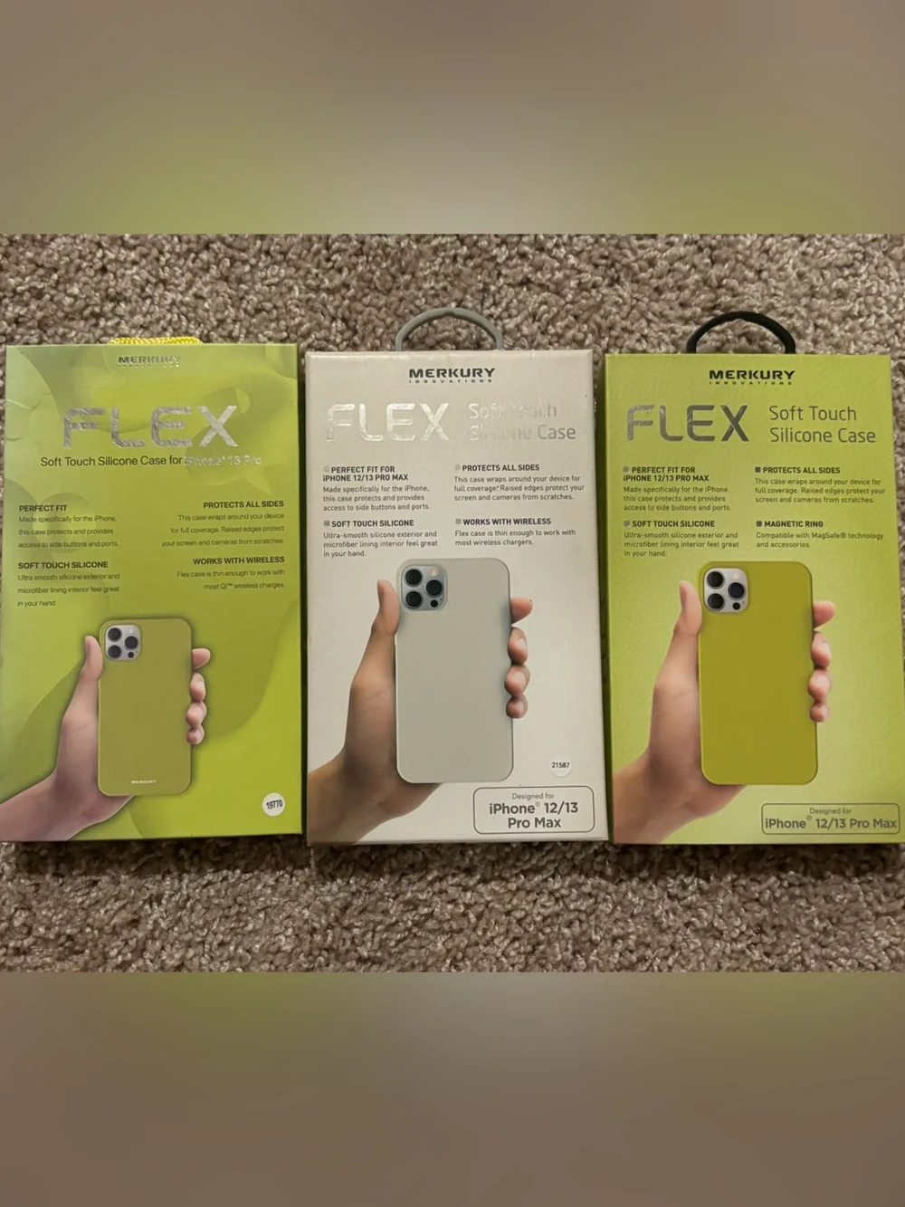 Flex Soft Touch Silicone iPhone Case 3 Pack